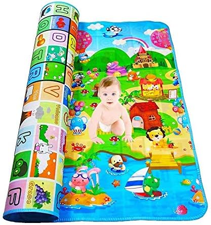 Ardith Playmat Waterproof, Anti Skid, Double Sided Baby Crawling Mat Waterproof Double Side Baby Play Crawl Floor Mat For Kids Picnic Play school Home (Large Size - 120 * 180cm) baby mat water proof, playmat for babies
