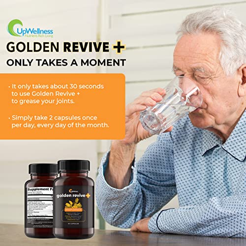 UpWellness Golden Revive + Joint Support with Quercetin, Magnesium, and