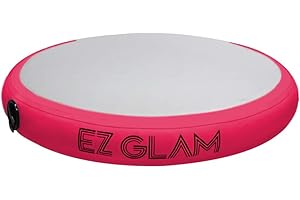 GLANT Air Mat Tumble Track AirSpot - Gymnastics Training Springboard - Round Inflatable Springboard