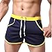 Ouber Men's Fitted Stretch Elastic Workout Gym Lifting Shorts