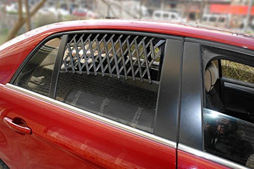 Beirui Universal Car Window Travel Vent Pet Dog Puppy Ventilation Grill  Mesh Vent Guard Black