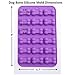 Gogogu B01LZMRA16 Silicone Chocolate Molds, 1, Purple