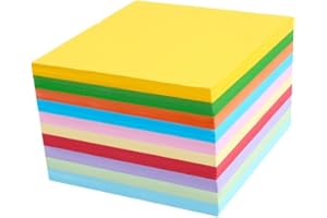 Veemoon 1000pcs Square Origami Paper Mixed Colors Craft for DIY Art Projects Double-Sided Craft Paper for
