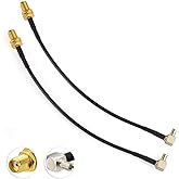 Superbat SMA to TS9 Cable 6in RG174 SMA Female to TS9 Male 90 Degree 2pcs | External Antenna Adapter Cable for MiFi Router USB Modem &amp; MiFi Hotspot Dongle