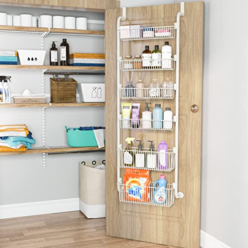 Over the Door Pantry Organizer, 1Easylife 6Tier Pantry Door