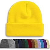 Rosoz Unisex Beanie Winter Knitted Skull Cuffed Soft Warm Hat for Men/Women Slouchy Ski Watch Cap