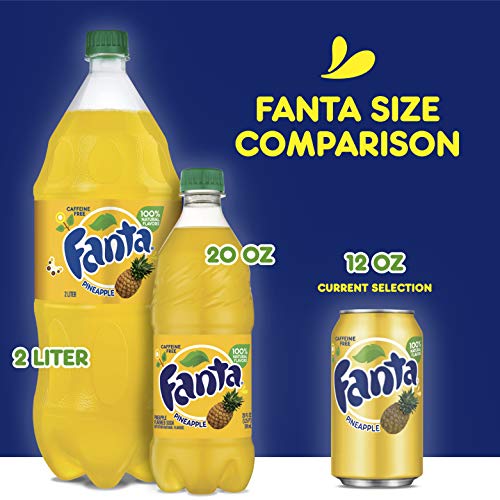 Fanta Pineapple Fridge Pack Bundle, 12 fl oz, 36 Pack Pricepulse