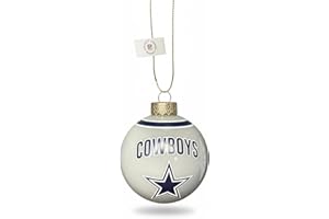 Dallas Cowboys Glass Ball Ornament - Limited Edition FOCO Cowboys Ornament - Represent The NFL-NFC East and Show Your Team Spirit with Officially Licensed Dallas Football Holiday Fan Decorations