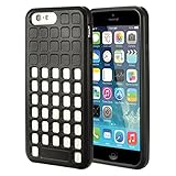 iPhone 6 Case - Exact Apple iPhone 6 4.7 Case [HOLES Series] - Perforated TPU Cover Case for Apple iPhone 6 (4.7-inch) Black