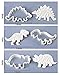 3 Dinosaur Shaped Cookie Cutters – 3-D Skeleton Fossil Cookie Set – Dino Shape Molds Cutters Stamps – T-Rex Triceratops Stegosaurus Shapes by Jolly Jon