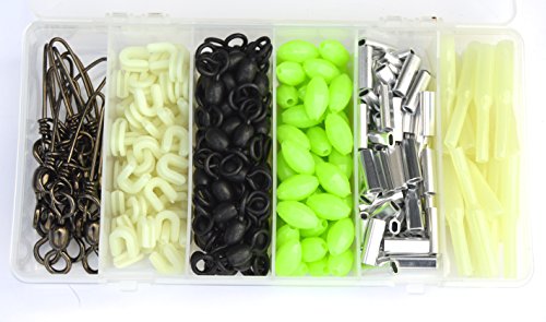 Deep Drop Rigging Kit - Glow Beads, Snap Swivels,Glow Sleeves, Loop Protectors, Crimps