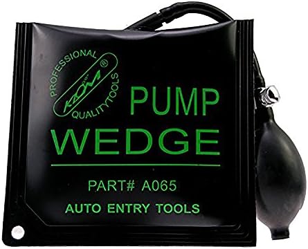 Landuoer Klom Universal Air Wedge Shim Inflatable Alignment Pump Pry Bar Powerful Open Door Lock Leveling Auto Entry Tools Black Medium Green Sign