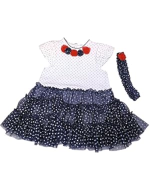 Patriotic, 4th of July, Red White and Blue Baby Girl Dress