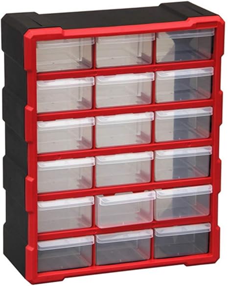 18 In 1 Hardware And Craft Cabinet Drawer Storage Plastic