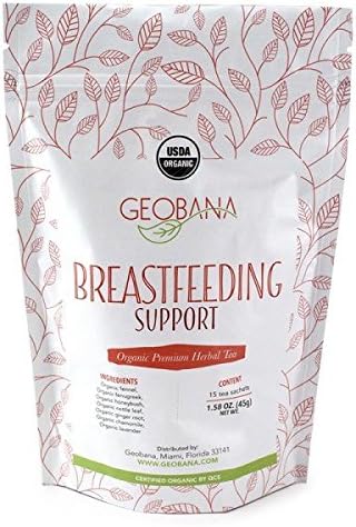 Geobana Organic Breastfeeding Support tea (15 tea pyramid sachets)