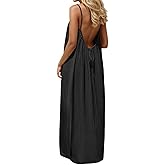 OIOLOYJM Backless Cami Dresses for Women Summer 2026 Sleevelesss Long Open Back Dress Lounge House Vacation Beach Sundresses