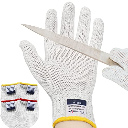 Dowellife Level Reinforced Cut Resistant Gloves Food Grade, Mandoline  Protective Gloves, Knife Safety Gloves