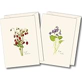 Earth Sky + Water - Wildflower Assortment III Notecard Set - 8 Blank Cards with Envelopes (4 each of 2 styles)