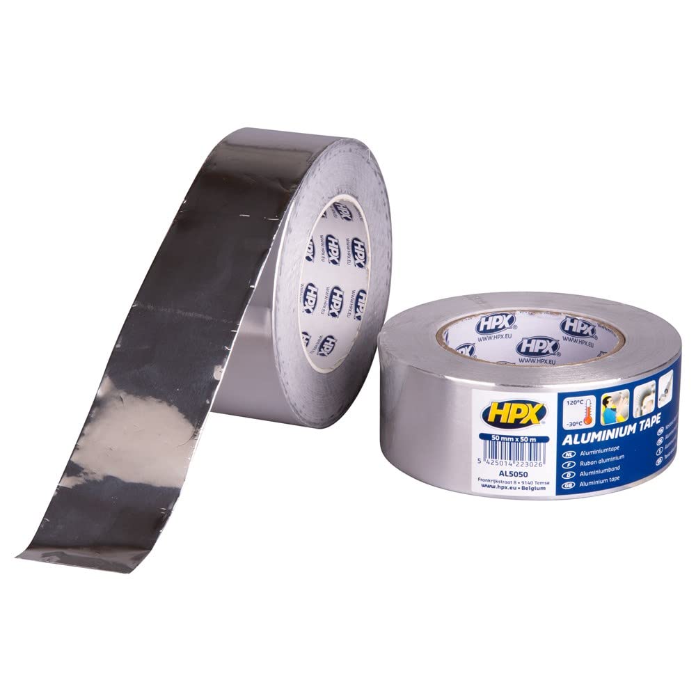 HPX OPTION TAPE SPECIALTIES AL5050 Heavy Duty Aluminium Tape 120mm 50mm x 50m