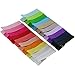 QingHan Baby Girl Ribbon Lined Single Prong Clips For Hair DIY 20 Colors X2