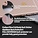 Klearlook [Privacy Series] Anti-Spy iPhone 7 Plus iPhone 8 Plus Tempered Glass Screen Protector and Back Carbon Fiber Film for Apple iPhone 7 Plus, iPhone 8 Plus White Frame (1+1 Pack)