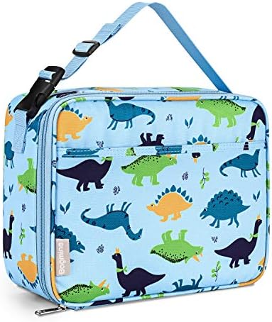 Bagmine Lunch Bag for Kids Boys Girls & Adult, Thermal Insulated Moisture Resistant Reusable Child Lunchbox with Multiple Patterns & Card Slot for School Picnic Travel or Work