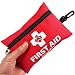 Mini First Aid Kit,92 Pieces Small First Aid Kit - Includes Emergency Foil Blanket,CPR Face Mask,Scissors for Travel, Home, Office, Vehicle,Camping, Workplace & Outdoor (Red) primary