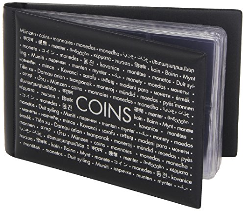 LEUCHTTURM1917 Coin Wallet Route with 8 Coin Sheets Each for 6 Coins, Blue by Leuchtturm