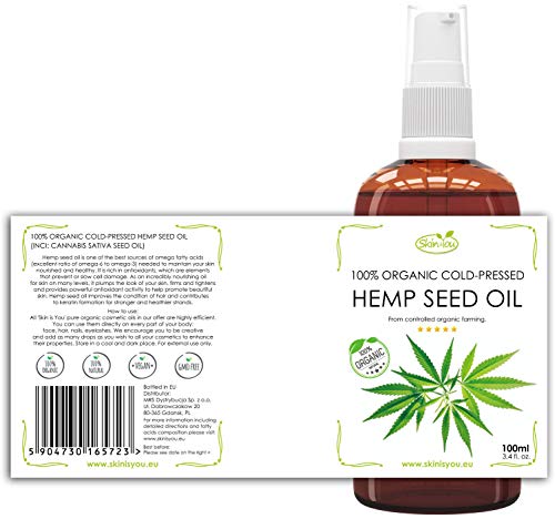Hemp Seed Oil 100 ml 100% Pure & Organic Coldpressed | Top Hair Nourishment, Easily Absorbed By Scalp | Improves The Blood Circulation | Contributes To Keratin Formation | Leaves Soft, Hydrated Skin - Image 4