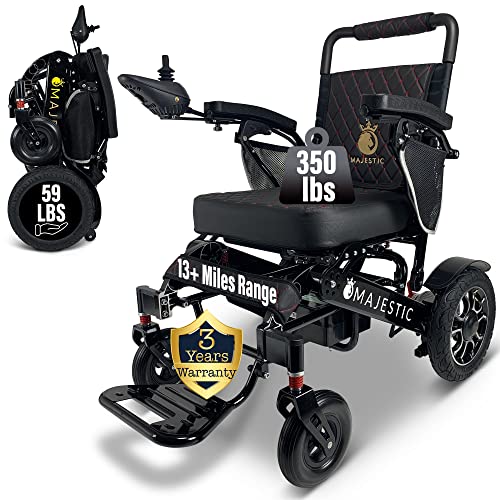MALISA Electric Wheelchair for Adults, Foldable Lightweight All Terrain ...