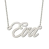 BYBWBL Eva Name Pendant Necklace Silver Color