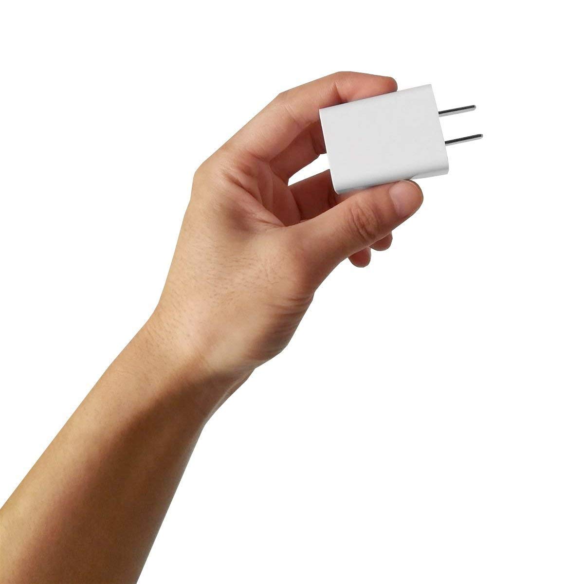 USB Wall Charger FOBSUNLAND ®. USB Wall Plug 5V 2A AC Power Adapter Compatible with iPhone,Pad,Samsung,Tablet,Kindle and More (White 2pack)
