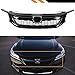 Glossy Black Sport Style Mesh Front Grille Grill Compatible with 2016-2017 9th Generation Honda Accord 4 Door Sedan Model Only