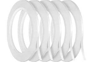 Kesote 5 Rolls Double Sided Tape for Crafts Scrapbooking, 1/8" Thin Double Sided Adhesive Tape, 82Ft Per Roll