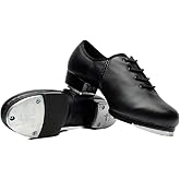 BeiBestCoat Synthetic Tap Shoes Oxford Dancing Shoes for Men,Adults, Black