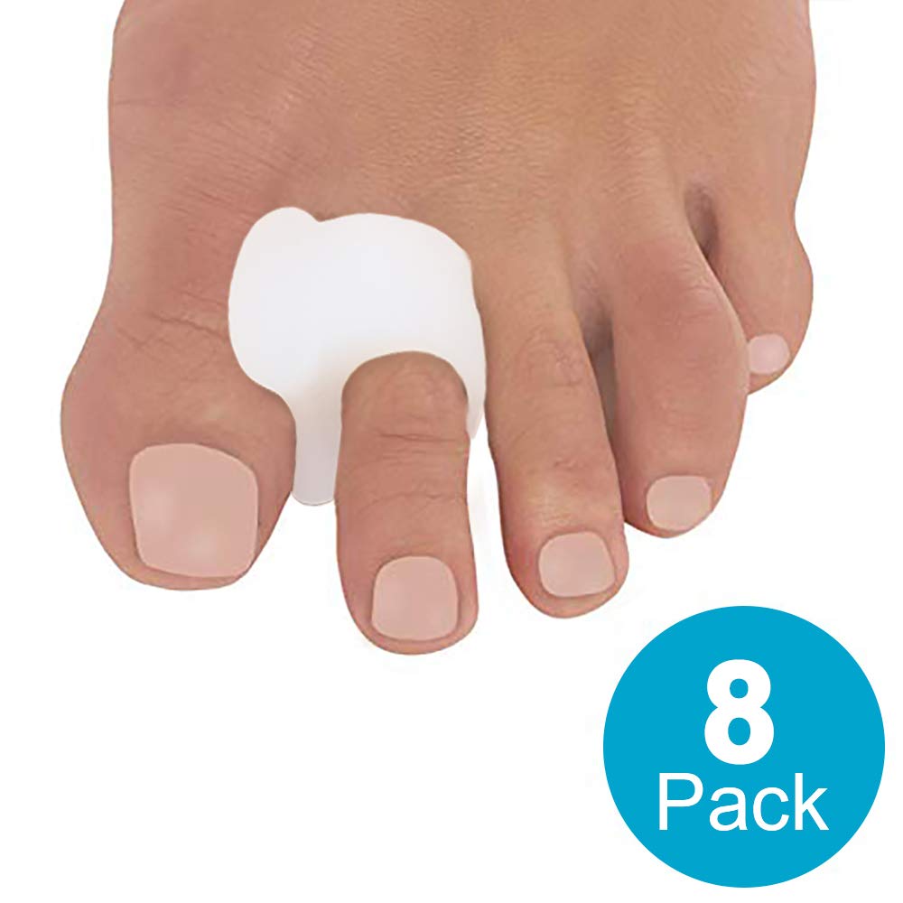 AllSett Health 8 Pack Toe Separators for Bunions Toe Spacers, Hammer