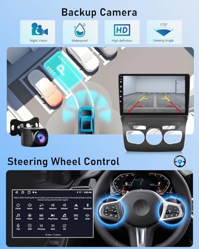 NHOPEEW 2G+64G Android Car Radio for Citroen C4/DS4 2012-2018 - Wireless Carplay & Android Auto - 10 Inch Android Stereo with WiFi EQ GPS Mirror Link FM RDS + AHD Camera & Mic