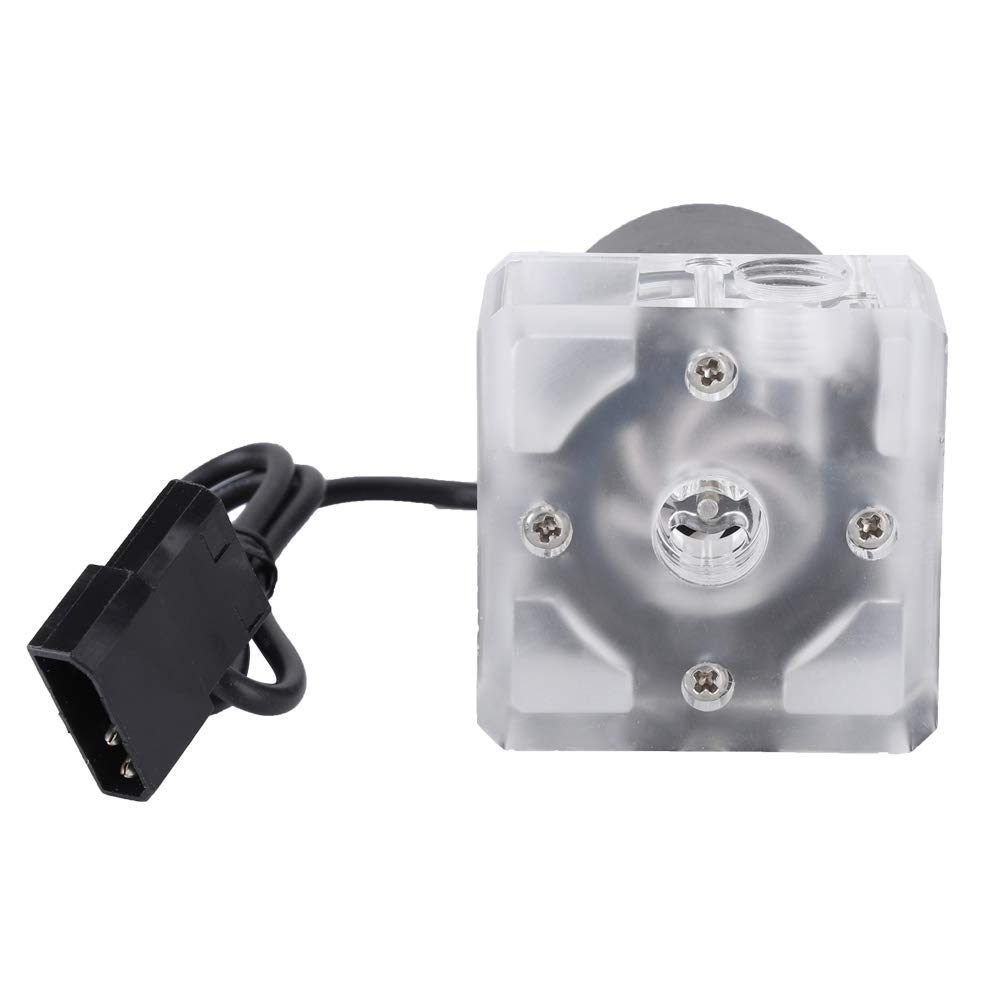 fasient G1/4 Thread Noiseless Water Cooling Pump for Computer CPU Water Cooling System,Ultra-quiet Operation,Waterproof,800L Flow