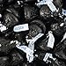 HERSHEY'S KISSES Candy Black Foiled Milk Chocolate - Bulk Candy (Black, 1lb)
