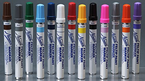 Nissen FPYEM Standard Feltip Paint Marker, Yellow - Thumbnail 2