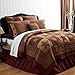VHC Brands Classic Country Primitive Bedding - Ninepatch Star Red Quilt, Luxury King