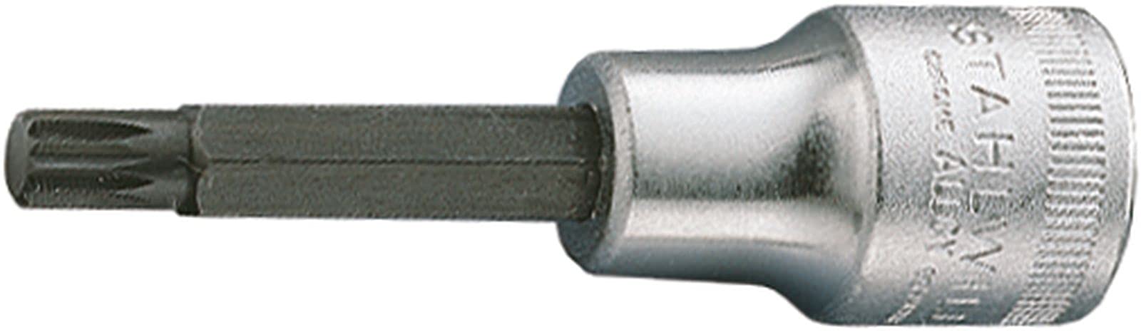 Stahlwille 03160808 1054X Chrome Alloy Steel Screwdriver Socket, 1/2 inch Drive, M8 Size, 80 mm Length, Pack of 5