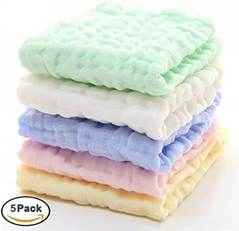 Bamboo muslin baby wash cloth