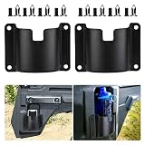 2 Pcs Door Mount Bottle Holders, KEMIMOTO Weather Resistance Drink Cup Holders Compatible with 2014-2019 Honda Pioneer 700-4 1000-5 Front and Rear Doors