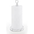SunnyPoint Heavy Weighted Sturdy Paper Towel Holder Stand Dispenser with Faux Marble Base Fits Standard and Jumbo Sized Paper