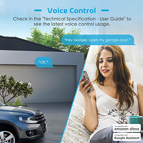 Smart Garage Door Opener Remote, Compatible with Apple HomeKit, Amazon