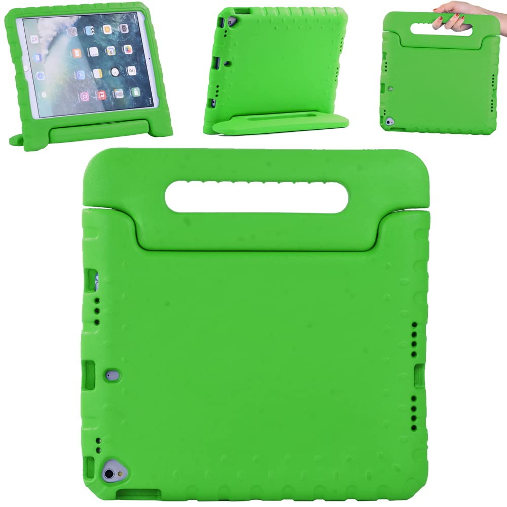 FINDING CASE for New iPad 10.2 Inch 2021/2020/2019 (9th/8th/7th Gen), Shockproof Lightweight Convertible Handle Stand Protective Kids Case for iPad Pro 10.5" 2017, iPad Air 3 10.5 2019 (green)