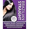 SALON-QUALITY-WITH-PROFESSIONAL-RESULTS-Brazilian-Straight-Keratin-Purple-Treatment-Kit-Quality-Hair-StraighteningBlow-DrySmoothingHome-Use-Great-gift SALON QUALITY KERATIN BOTOX WITH PROFESSIONAL RESULTS. Brazilian Straight, Purple Treatment Kit, 1-3 APPLICATIONS, Hair…