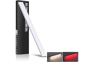 acegoo RV Interior LED Light Bar 12V LED Light Strip for Motorhome Camper Trailer Kitchen Countertop Under Cabinet Lighting, Integral Dimmer Switch & Red Night Light (Warm White, 16.5 inch)