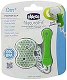 Chicco Pacifier Clip, Green/Yellow